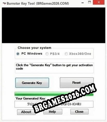 Burnstar gerador de chaves de licença gratuito
