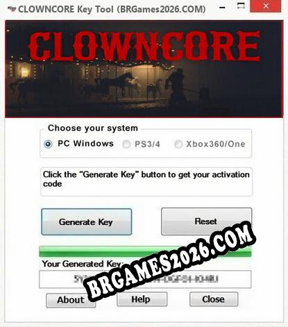 CLOWNCORE gerador de chaves de licença gratuito