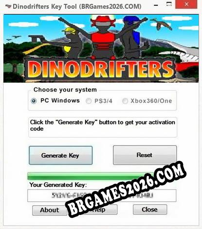 Dinodrifters gerador de chaves de licença gratuito
