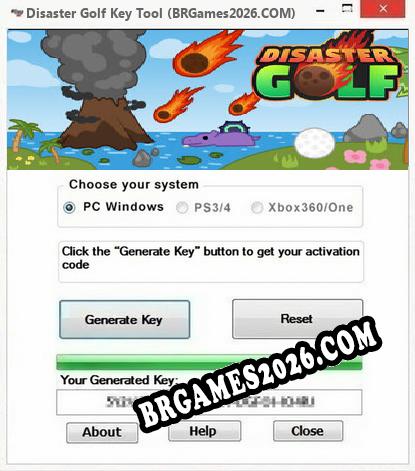 Disaster Golf gerador de chaves de licença gratuito