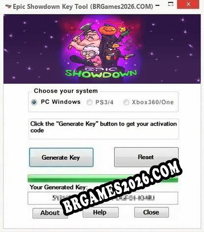 Epic Showdown gerador de chaves de licença gratuito