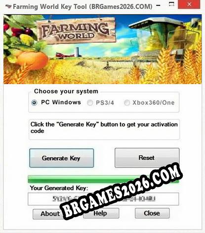 Farming World gerador de chaves de licença gratuito