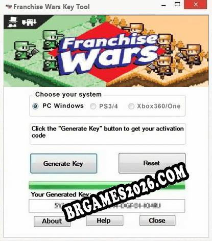 Franchise Wars gerador de chaves de licença gratuito