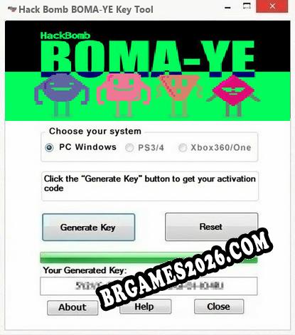 Hack Bomb BOMA-YE gerador de chaves de licença gratuito