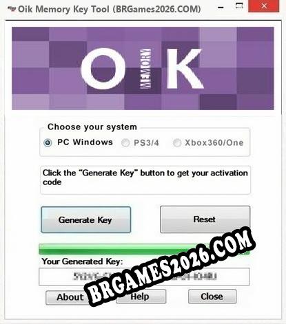 Oik Memory gerador de chaves de licença gratuito