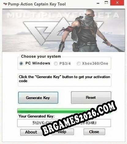 Pump-Action Captain gerador de chaves de licença gratuito