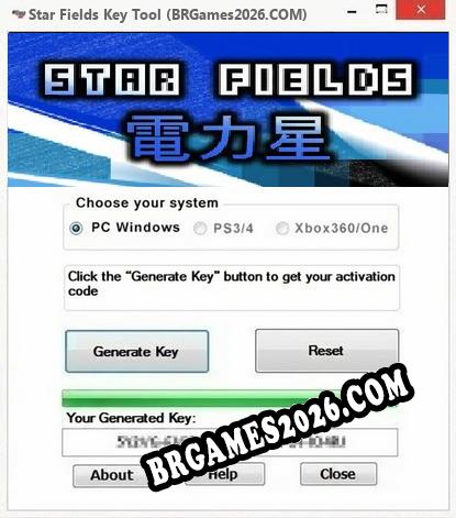 Star Fields gerador de chaves de licença gratuito
