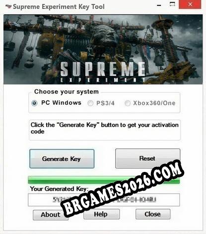 Supreme Experiment gerador de chaves de licença gratuito