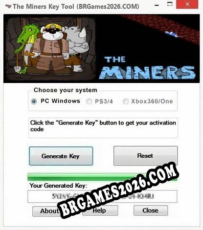 The Miners gerador de chaves de licença gratuito
