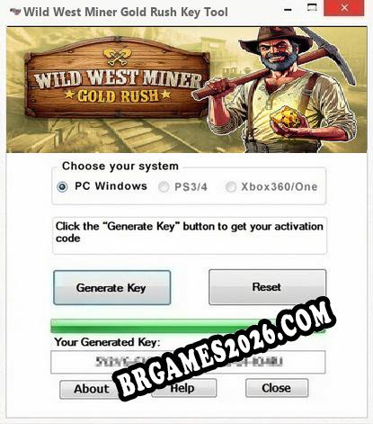 Wild West Miner Gold Rush gerador de chaves de licença gratuito
