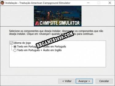 American Campground Simulator tradução completa do jogo