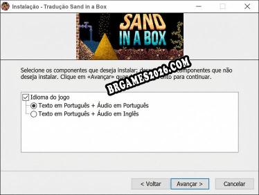 Sand in a Box tradução completa do jogo