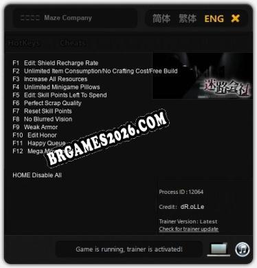 迷路会社  Maze Company - Trainer Funcional +12 funções