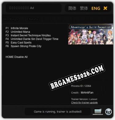 冒険者ギルドの受付 Adventurers Guild Reception: Trainer Completo (v2.0.62)