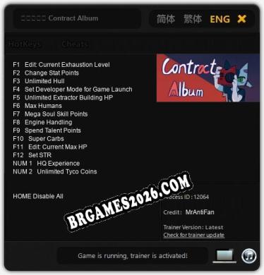 Trainer e cheats para 契约摄影集 Contract Album - 14 opções