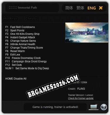 Trainer e cheats para 星河仙道 Immortal Path - 13 opções