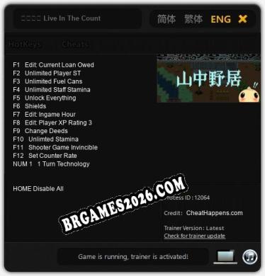 山中野居 Live In The Country: Trainer +13 [v1.3]