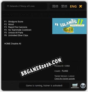 11 Islands 2 Story of Love: TRAINER E CHEATS (V1.0.64)