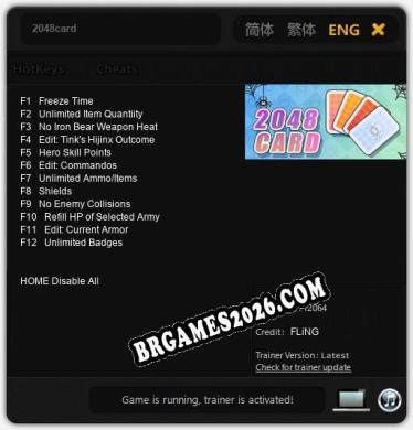 2048card: Trainer Gratuito (+12 cheats)