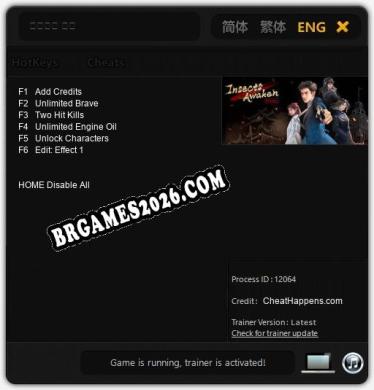 Cheats 谍：惊蛰 序章 - Trainer v4.3 por CheatHappens.com