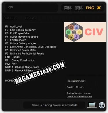 CIV: Cheats, Trainer +14 [FLiNG]