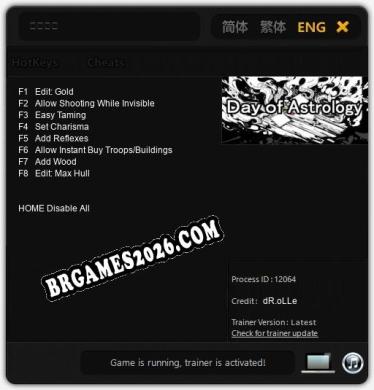 占星之日 Trainer +8 by dR.oLLe [Última versão]