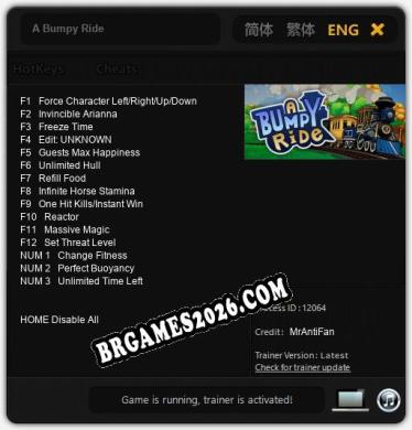 A Bumpy Ride: Cheats, Trainer +15 [MrAntiFan]