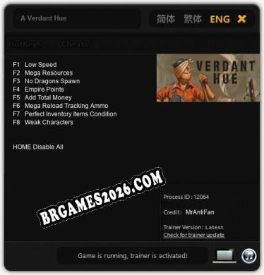 A Verdant Hue: Trainer +8 [v1.6]