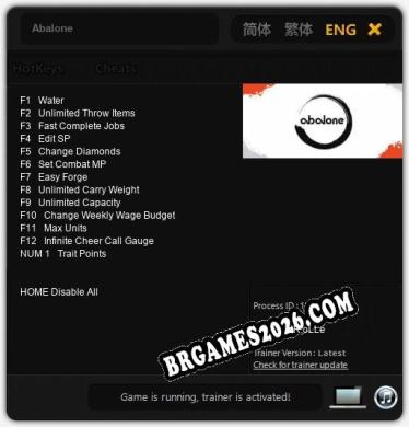Cheats Abalone - Trainer v1.3 por dR.oLLe