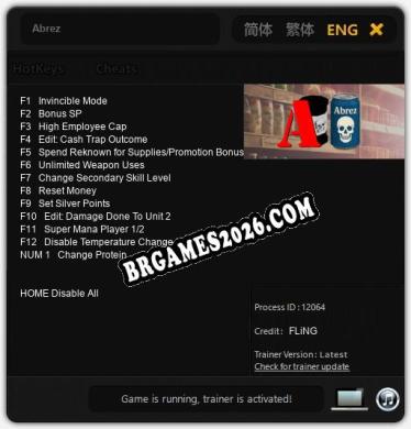 Abrez Trainer - 13 funções [Download Gratuito]