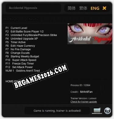 Accidental Hypnosis - Cheat Trainer +13 [Edição MrAntiFan]