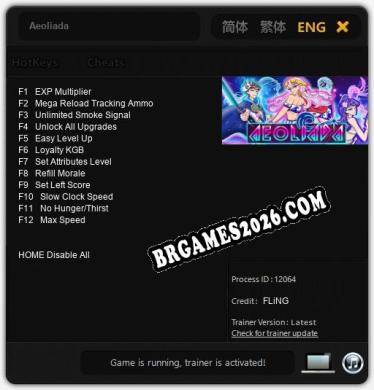 Aeoliada: Trainer Completo (v1.0.26)
