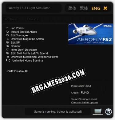 Aerofly FS 2 Flight Simulator: Trainer Completo (v3.0.55)