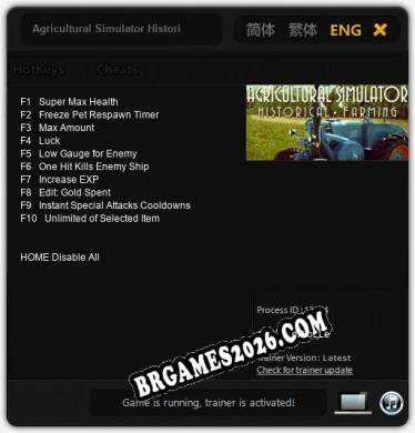 Agricultural Simulator Historical Farming: Trainer +10 [v1.5]