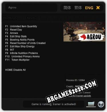Agrou: Trainer +11 [v1.2]