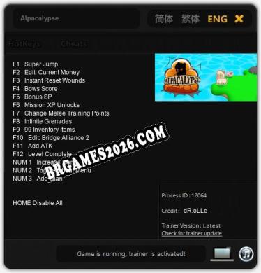 Alpacalypse - Cheat Trainer +15 [Edição dR.oLLe]