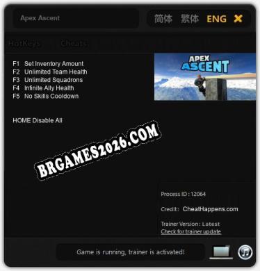 Apex Ascent: TRAINER E CHEATS (V1.0.29)