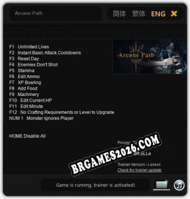 Arcane Path - Cheat Trainer +13 [Edição dR.oLLe]