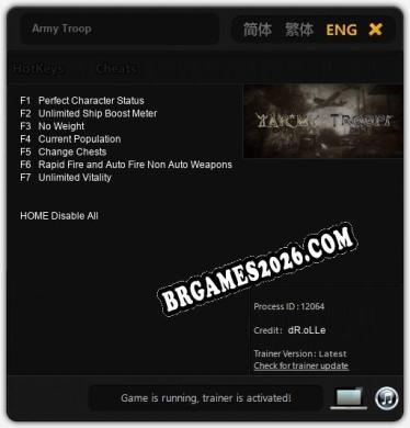 Army Troop - Cheat Trainer +7 [Edição dR.oLLe]
