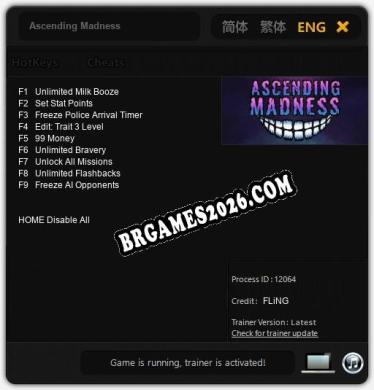 Ascending Madness Trainer +9 by FLiNG [Última versão]