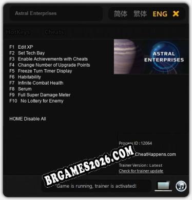 Astral Enterprises - Trainer Funcional +10 funções
