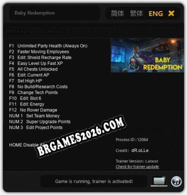 Cheats Baby Redemption - Trainer v2.1 por dR.oLLe