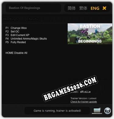 Cheats Bastion Of Beginnings - Trainer v3.7 por dR.oLLe