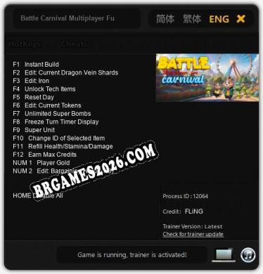 Battle Carnival Multiplayer Fun Trainer - 14 funções [Download Gratuito]