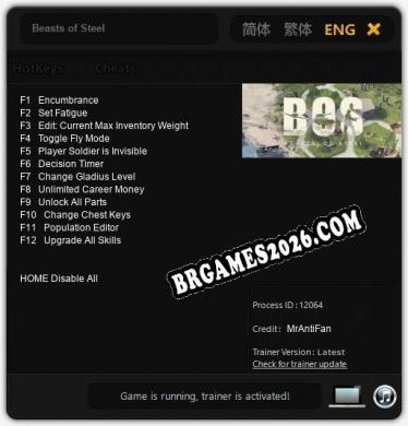 Beasts of Steel Trainer +12 by MrAntiFan [Última versão]