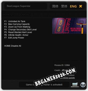 Cheats BeerLeague Superstar - Trainer v2.1 por dR.oLLe