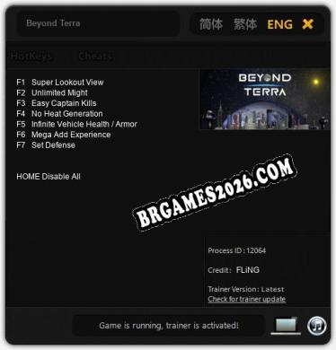 Beyond Terra - Cheat Trainer +7 [Edição FLiNG]