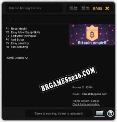 Trainer Bitcoin Mining Empire [PC] - 6 funções ativas