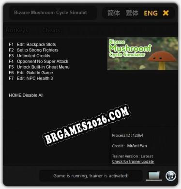 Bizarre Mushroom Cycle Simulator: Trainer +7 [v1.8]