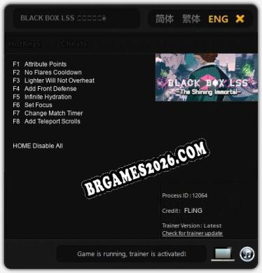 BLACK BOX LSS 闪耀的永生者 Trainer - 8 funções [Download Gratuito]